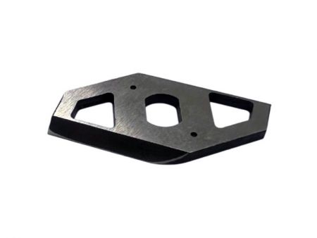 Cutter with two blades for water pumps with grinding and heat treatment.