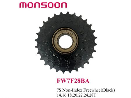 7 Speed non-index Freewheel 14-28T Black