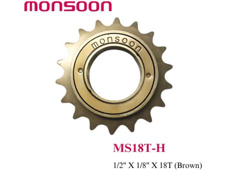 Single freewheel 18T Brown